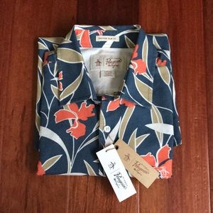 Original Penguin NWT Floral ButtonDown Shirt Small